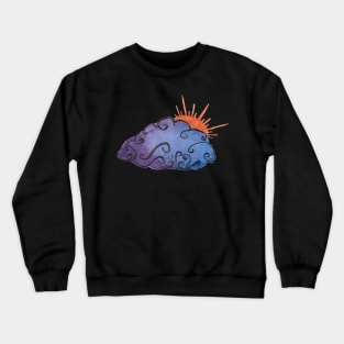 Watercolor Storm Cloud Crewneck Sweatshirt